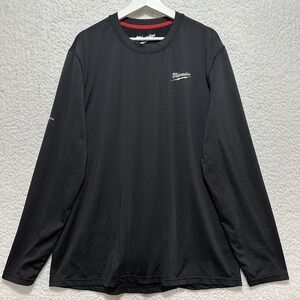 Milwaukee Workskin XL Long Sleeve Crew Neck Black Midweight Base Layer Tee Shirt